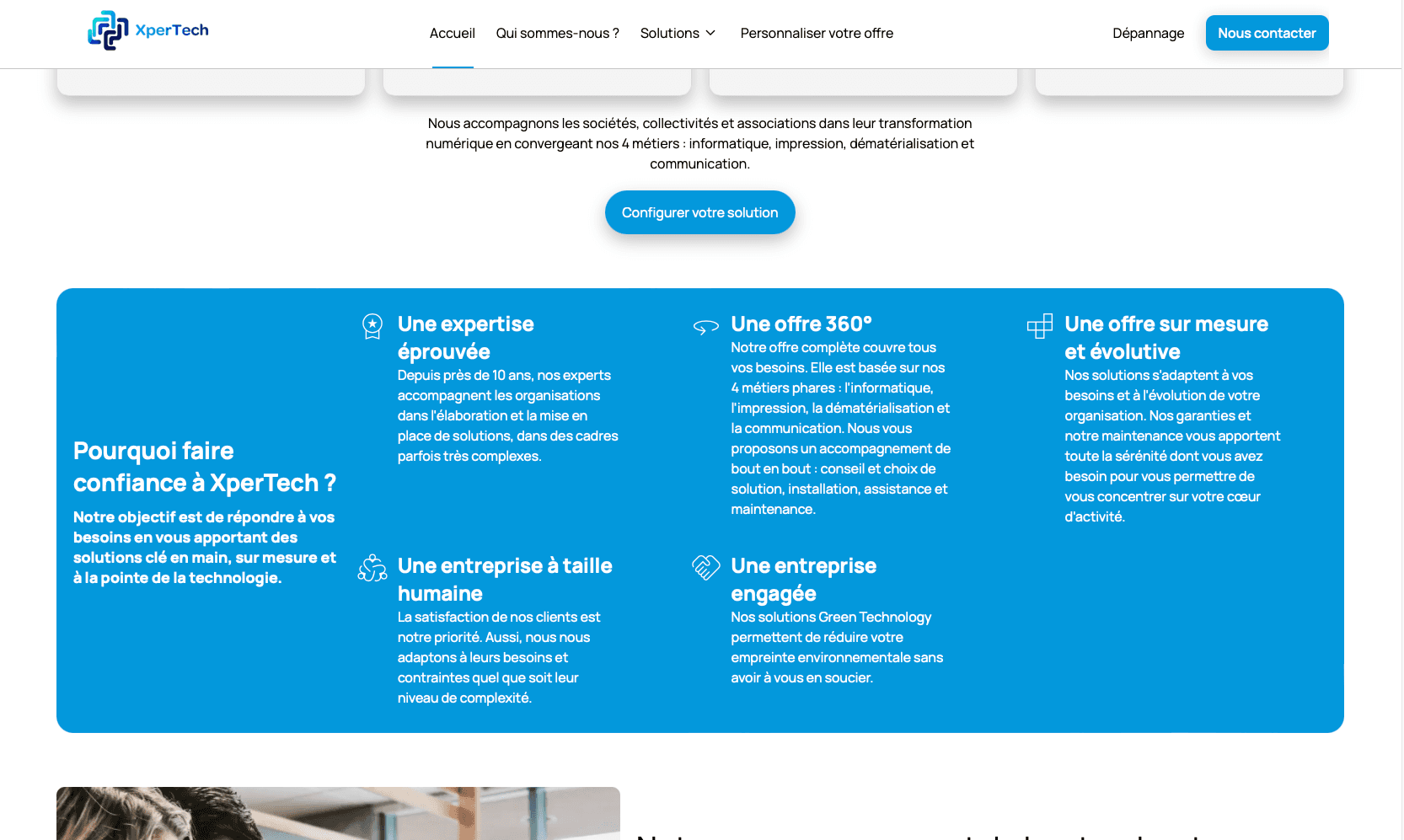 XperTech - Homepage Design