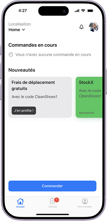 CleanShoes Screen