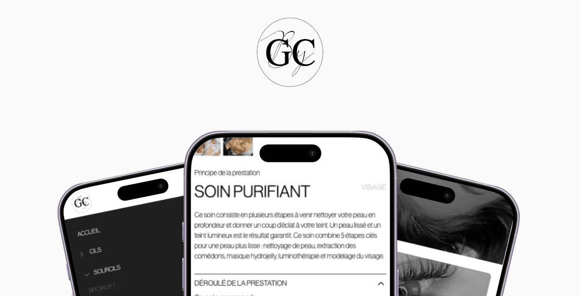 Glamcils.fr beauty services website